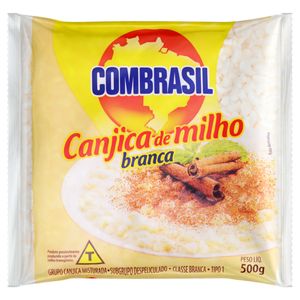 Canjica de Milho Branca Combrasil Tipo1 Pacote 500g