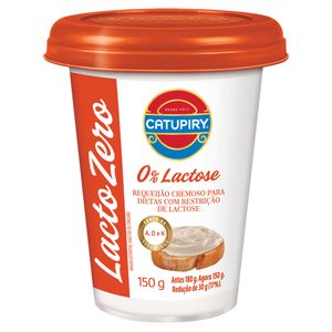 Requeijão Cremoso Catupiry Zero Lactose Copo 150g