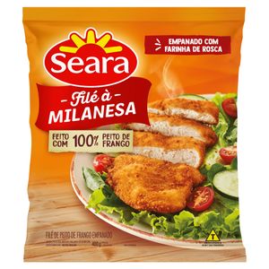 Filé de Peito de Frango Seara à Milanesa Empanado Congelado 400g