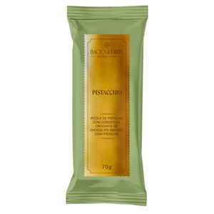 Picolé Bacio di Latte com Cobertura Pistacchio 70g