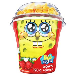 Iogurte Batavo Bob Esponja Morango c/ Cereais Copo 120g