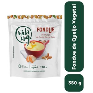 Fondue de Queijo e Castanha Caju Vida Veg 100% Vegetal Zero Lactose Pouch 350g