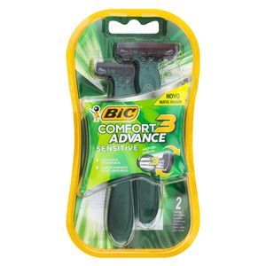 Aparelho para Barbear Bic Comfort 3 Advance Sensitive com 2 Unid