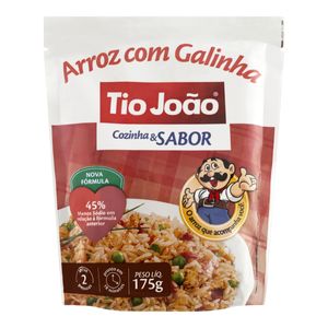 Arroz c/ Galinha Tio João Cozinha & Sabor Pacote 175g