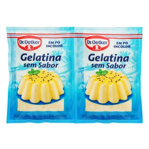 Gelatina em Pó Dr.Oetker Incolor s/ Sabor 24g