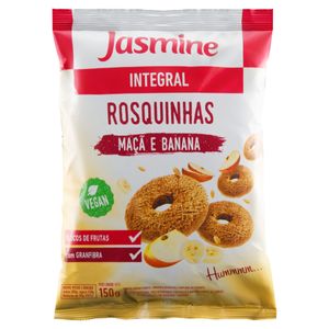 Biscoito Rosquinha Jasmine Integral Maçã e Banana 120g