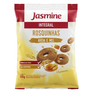Biscoito Rosquinha Jasmine Integral Aveia e Mel 120g