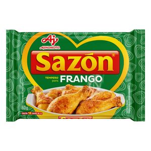 Tempero Sazon p/ Frango Pacote 60g com 12 Unidades de 5g Cada