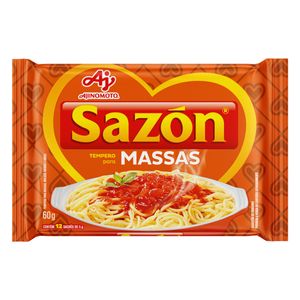 Tempero Sazón p/ Massas Pacote 60g c/ 12 Unid de 5g Cada