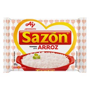 Tempero Sazón p/ Arroz Pacote 60g com 12 Unidades de 5g Cada