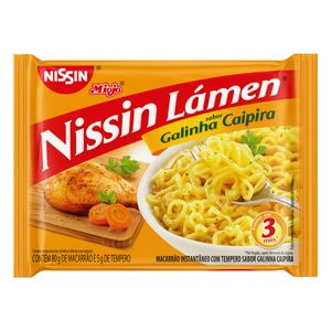 Macarrão Instantâneo Nissin Lámen Miojo Galinha Caipira 85g