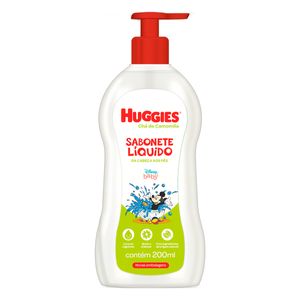 Sabonete Líquido Baby Huggies da Cabeça aos Pés Chá de Camomila Frasco 200ml