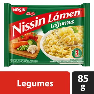 Macarrão Instantâneo Lámen Nissin Miojo Legumes Pacote 85g