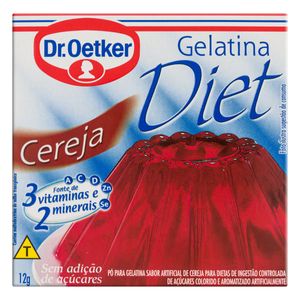 Gelatina em Pó Dr. Oetker Diet Cereja 12g