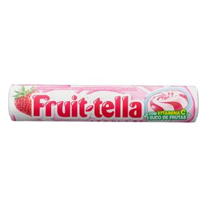 Bala Fruit-Tella Dura Morango c/ Creme de Leite Pacote 41g