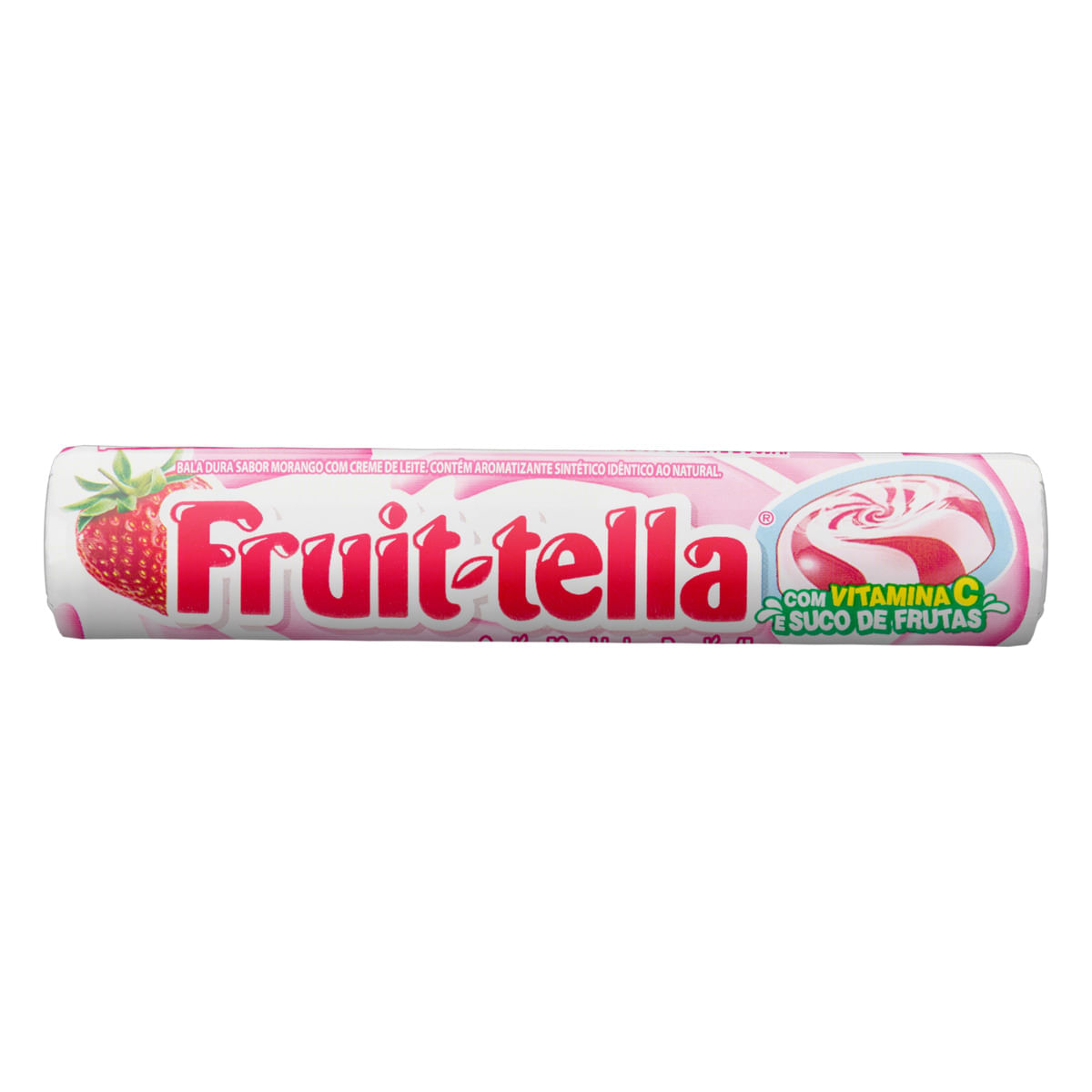 Bala Fruit Tella Dura Morango C Creme De Leite Pacote 41g Balas E Pastilhas Prezunic 9254