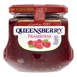 Geleia Queensberry Framboesa Diet s/ Açúcar Vidro 280g