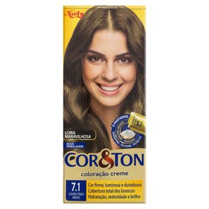 Coloração Cor&Ton Louro Cinza Médio 7.1 125g