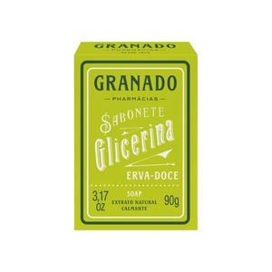 Sabonete em Barra Granado Glicerina Erva Doce 90g