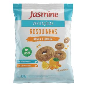 Biscoito Jasmine Rosquinha Zero Açúcar Laranja e Cenoura 120g