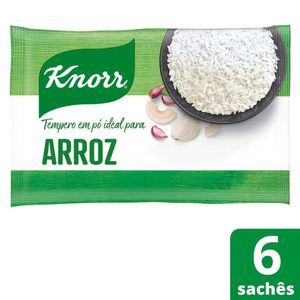 Tempero em Pó Knorr p/ Arroz Pacote 40g c/ 6 Unid