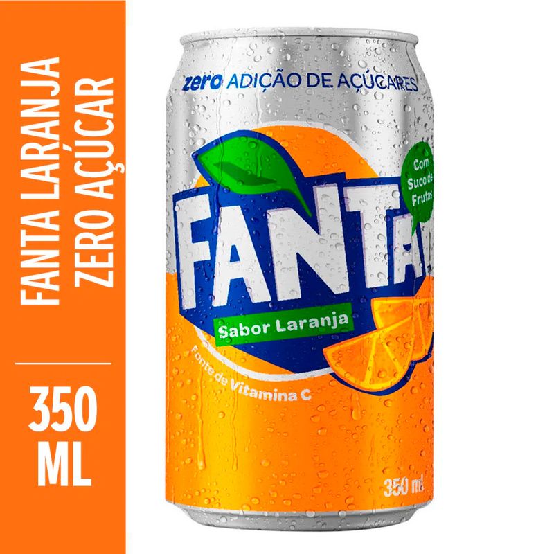 Refrigerante Fanta Zero Lata 350ml - Prezunic