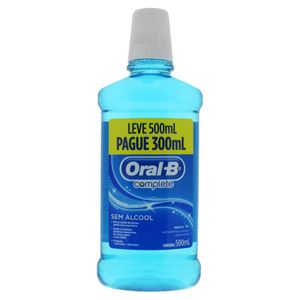 Enxaguante Bucal Oral-B Menta Leve 500ml Pague 300ml