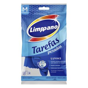 Luva Limpanno p/ Tarefas Pesadas Azul M