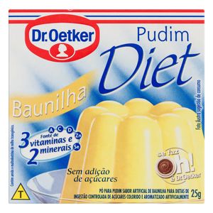 Pó p/ Pudim Dr.Oetker de Baunilha Diet s/ Açúcar Caixa 25g