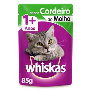 Ração p/ Gatos Whiskas Cordeiro Sachê 85g