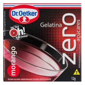 Gelatina Dr. Oetker Zero Açúcar Morango 12g