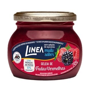 Geleia Linea sem Açúcar Frutas Vermelhas Vidro 230g