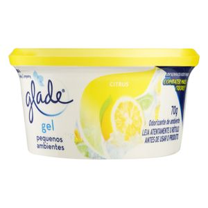 Odorizador de Ambiente em Gel Glade Citrus Pote 70g