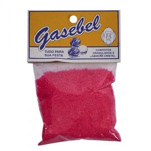 Açúcar Gasebel Colorido Rosa 80g