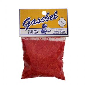 Açúcar Gasebel Colorido Vermelho 80g