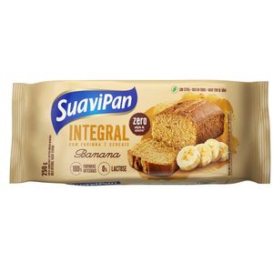 Bolo Suavipan Integral Banana Zero Lactose 250g