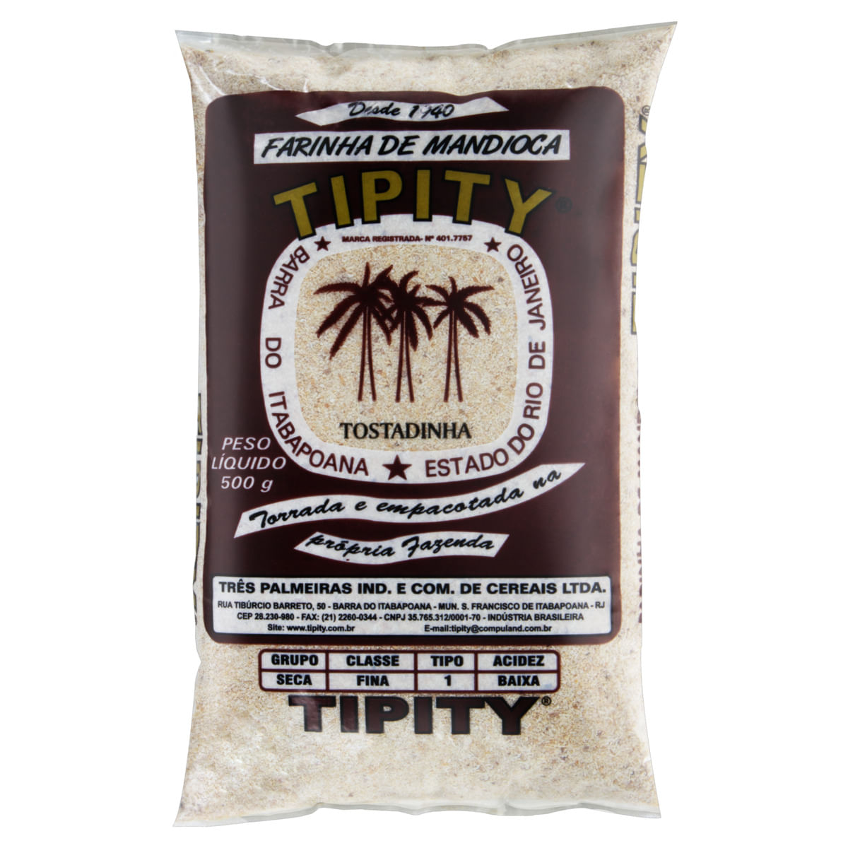Farinha De Mandioca Tostadinha Tipity 500g