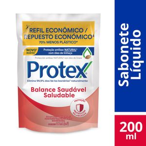 Sabonete Líquido Protex Balance Sachê Refil 200ml Embalagem Econômica