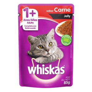 Ração Whiskas Sachê Jelly Carne 85g