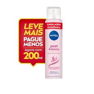 Desodorante Aerossol Nivea Pearl & Beauty Extrato de Pérolas& Óleo de Abacate 200ml Embalagem Econômica