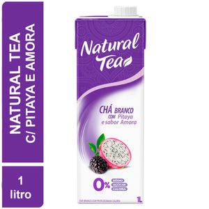 Chá Natural Tea Zero Açúcar Branco Pitaya e Amora Caixa 1l