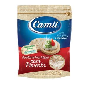 Biscoito de Arroz Integral Mini Pimenta 150g