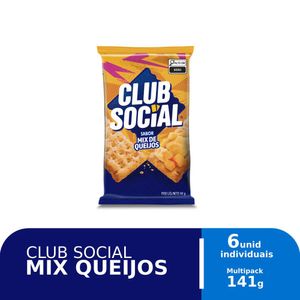 Biscoito Club Social Queijo Club Social 141g c/ 6 Unid