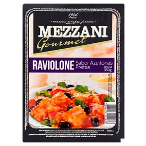 Massa Raviolone Mezzani Gourmet Azeitonas Pretas 350g