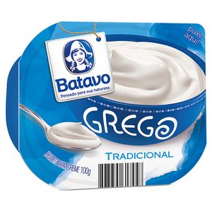 Iogurte Grego Batavo Tradicional Pote 100g