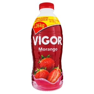 Iogurte Vigor Parcialmente Desnatado Morango Garrafa 1.26kg