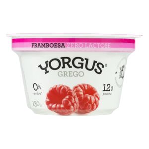 Iogurte Grego Yorgus 0% Zero Lactose Framboesa 130g