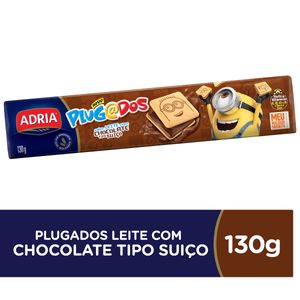 Biscoito Adria Plugados Chocolate 130g