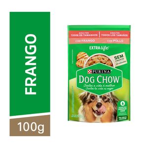 Ração Úmida Dog Chow Cães Adultos Cordeiro 100g