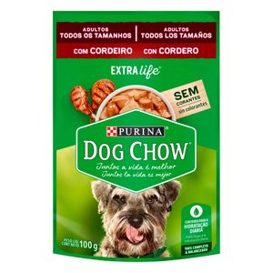 Ração Úmida Dog Chow Cães Adultos Cordeiro 100g